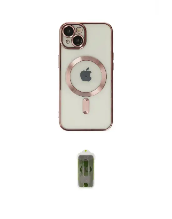 ieg™ iPhone 14 Plus Kılıf Nova Işık Özel Seri - Siyah Joko Magic 5D Hayalet Cam