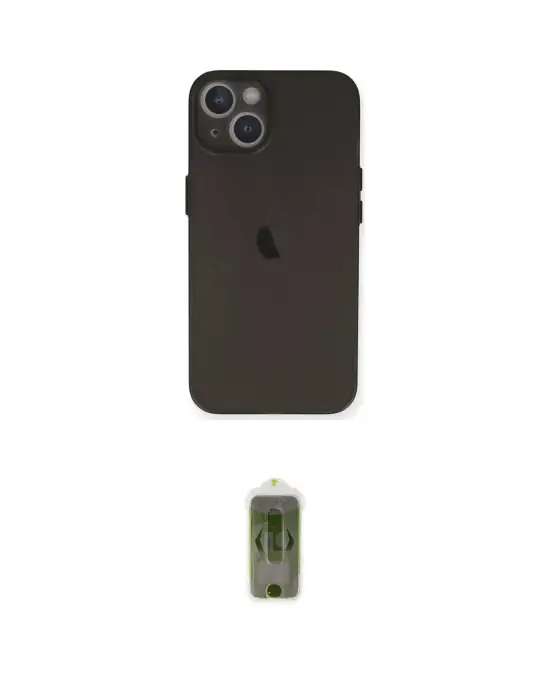 ieg™ iPhone 14 Plus Kılıf Yadigar Yansıma Serisi - Siyah Joko Magic 5D Hayalet Cam