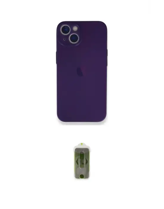 ieg™ iPhone 14 Plus Kılıf Yadigar Yansıma Serisi - Siyah Joko Magic 5D Hayalet Cam