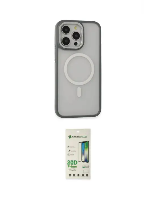 ieg™ iPhone 14 Pro Kılıf Ahenk Form Serisi - Siyah 20D Premium Cam Ekran Koruyucu