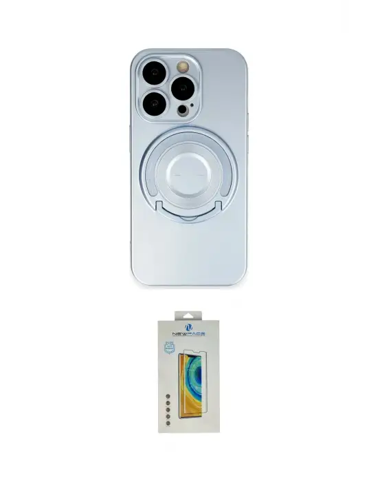 ieg™ iPhone 14 Pro Kılıf Eksen Klasik Prime - Siyah Polymer Nano Ekran Koruyucu