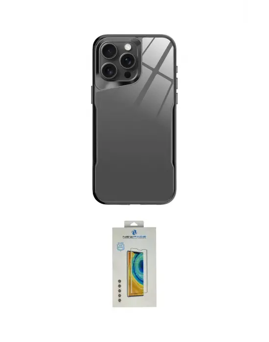 ieg™ iPhone 14 Pro Kılıf Odak Doku - Siyah Polymer Nano Ekran Koruyucu