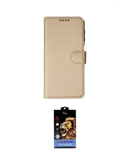 ieg™ iPhone 14 Pro Kılıf Siluet Işık Serisi - Siyah Buffer Hayalet Cam Ekran Koruyucu