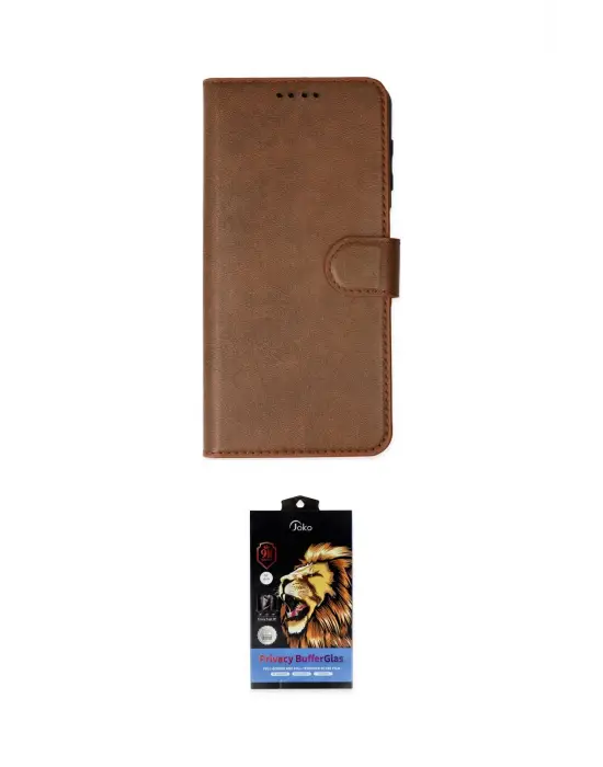 ieg™ iPhone 14 Pro Kılıf Siluet Işık Serisi - Siyah Buffer Hayalet Cam Ekran Koruyucu