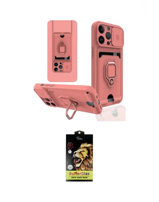 ieg™ iPhone 14 Pro Kılıf Vadi Form Prime - Siyah Buffer Cam Ekran Koruyucu