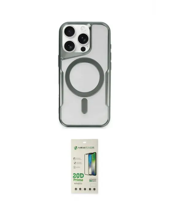 ieg™ iPhone 14 Pro Kılıf Yadigar Klasik Özel Seri - Siyah 20D Premium Cam Ekran Koruyucu