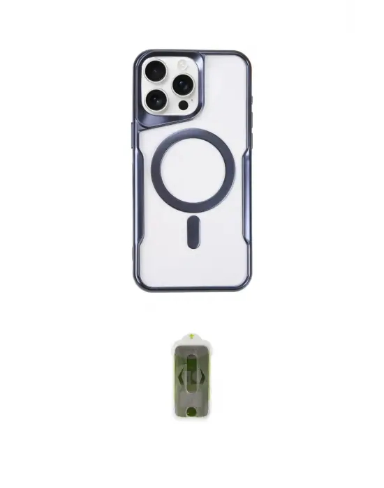 ieg™ iPhone 14 Pro Kılıf Yadigar Klasik Özel Seri - Siyah Joko Magic 5D Hayalet Cam
