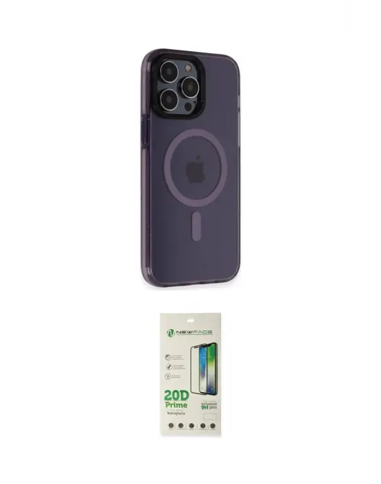 ieg™ iPhone 14 Pro Kılıf Yankı Işık Prime - Siyah 20D Premium Cam Ekran Koruyucu