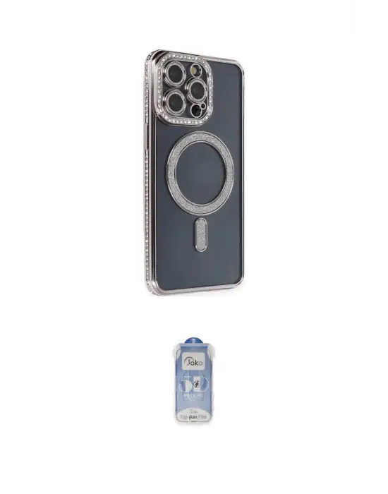 ieg™ iPhone 14 Pro Kılıf Zirve Doku Prime - Siyah Joko Magic 5D Cam