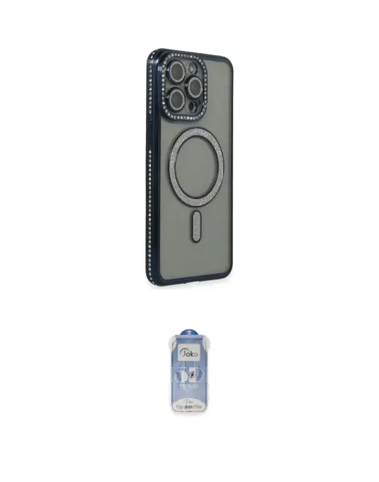 ieg™ iPhone 14 Pro Kılıf Zirve Doku Prime - Siyah Joko Magic 5D Cam
