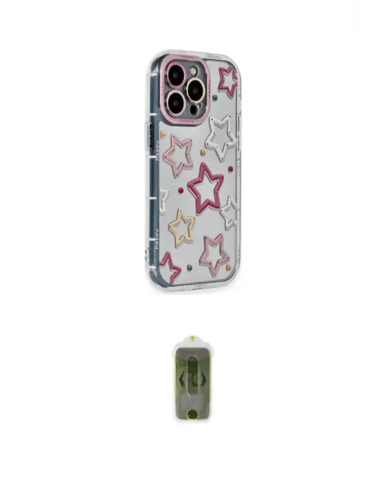 ieg™ iPhone 14 Pro Max Kılıf Ahenk Modern Serisi - Siyah Joko Magic 5D Hayalet Cam