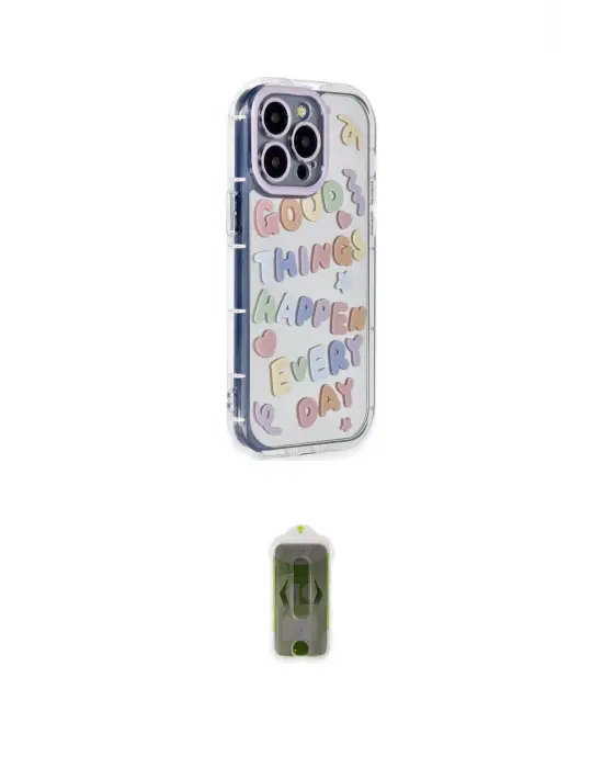 ieg™ iPhone 14 Pro Max Kılıf Ahenk Modern Serisi - Siyah Joko Magic 5D Hayalet Cam