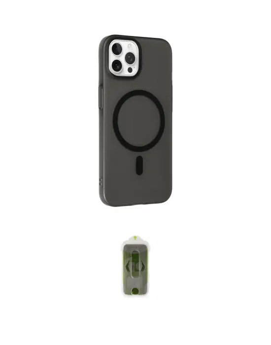 ieg™ iPhone 14 Pro Max Kılıf Çekirdek Modern Prime - Siyah Joko Magic 5D Hayalet Cam