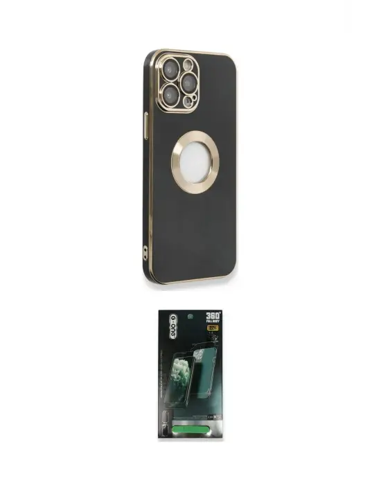 ieg™ iPhone 14 Pro Max Kılıf İz Form Serisi - Şeffaf 360 Full Body Arka Koruyucu