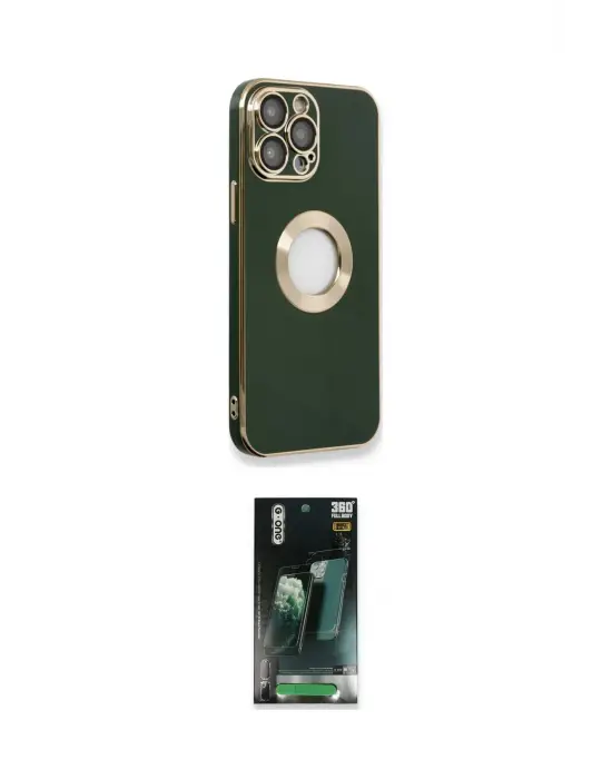 ieg™ iPhone 14 Pro Max Kılıf İz Form Serisi - Şeffaf 360 Full Body Arka Koruyucu