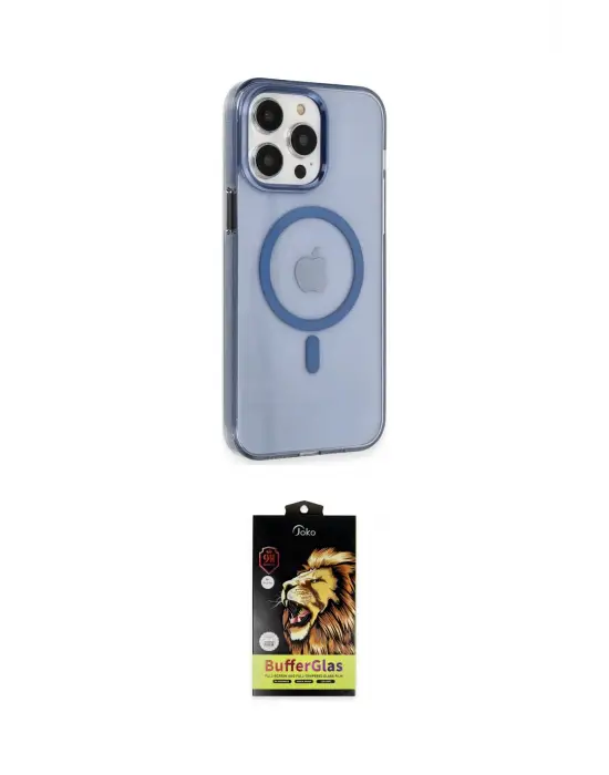 ieg™ iPhone 14 Pro Max Kılıf Kıvılcım Asil Özel Seri - Siyah Buffer Cam Ekran Koruyucu