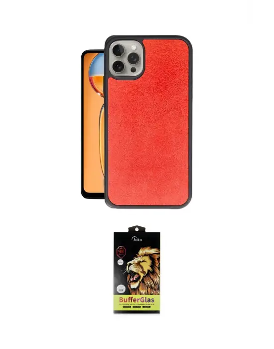 ieg™ iPhone 14 Pro Max Kılıf Kıvılcım Işık Serisi - Siyah Buffer Cam Ekran Koruyucu