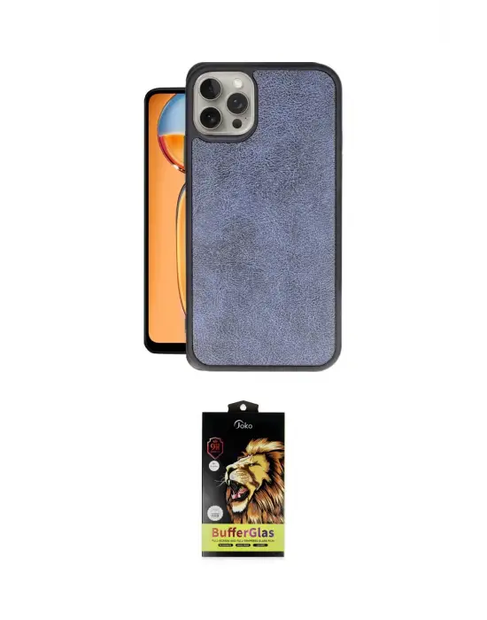 ieg™ iPhone 14 Pro Max Kılıf Kıvılcım Işık Serisi - Siyah Buffer Cam Ekran Koruyucu