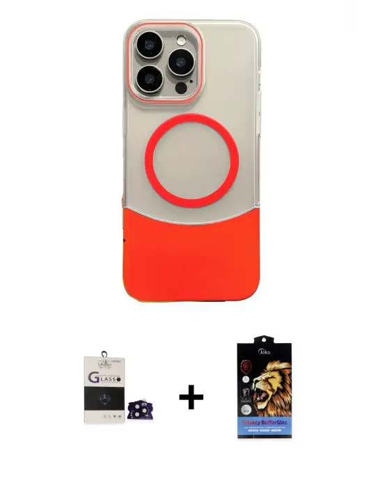 ieg™ iPhone 14 Pro Max Kılıf Kozmos Form Özel Seri - Siyah Buffer Hayalet Cam Ekran Koruyucu + Bilvis Titan Kamera Lens - SH
