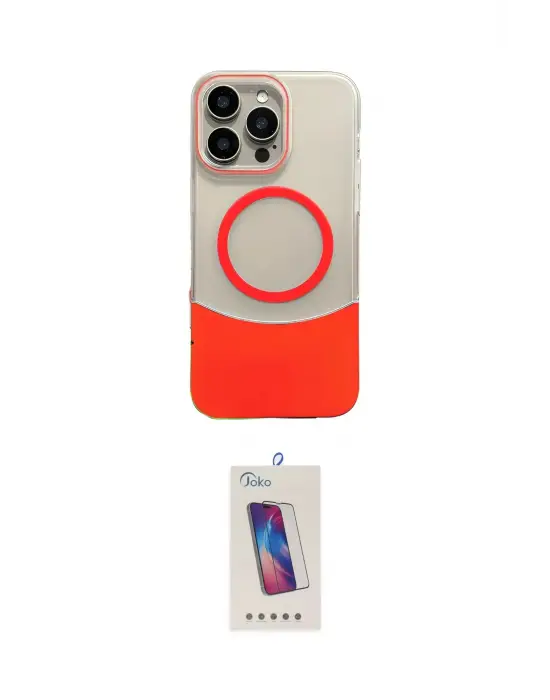 ieg™ iPhone 14 Pro Max Kılıf Kozmos Form Özel Seri - Siyah Joko 5D Cam