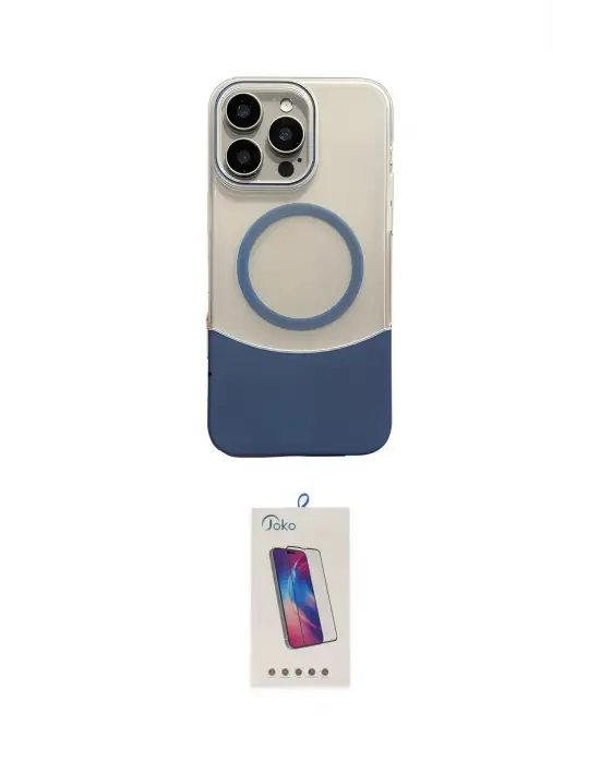 ieg™ iPhone 14 Pro Max Kılıf Kozmos Form Özel Seri - Siyah Joko 5D Cam