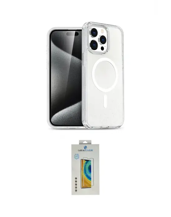 ieg™ iPhone 14 Pro Max Kılıf Nova Asil Prime - Siyah Polymer Nano Ekran Koruyucu