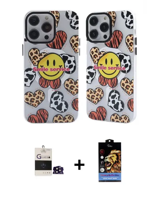 ieg™ iPhone 14 Pro Max Kılıf Nova Doku Koleksiyonu - Siyah Buffer Hayalet Cam Ekran Koruyucu + Bilvis Titan Kamera Lens - SH