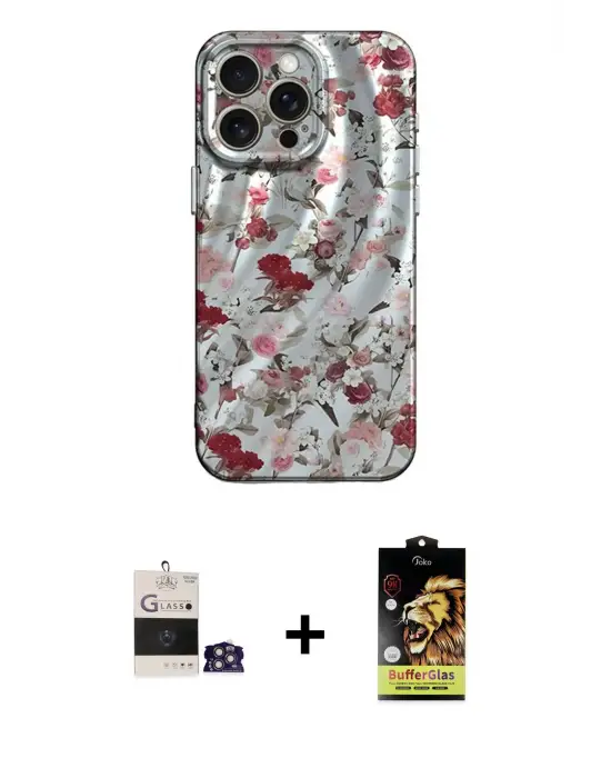 ieg™ iPhone 14 Pro Max Kılıf Nova Doku Prime - Siyah Buffer Cam Ekran Koruyucu + Bilvis Titan Kamera Lens - GS