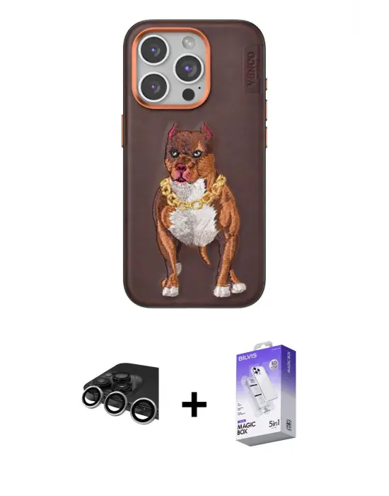 ieg™ iPhone 14 Pro Max Kılıf Nova Form Koleksiyonu - Siyah Bilvis 5in1 3D Magic Cam Ekran Koruyucu + Raze Metal Kamera Lens - GS
