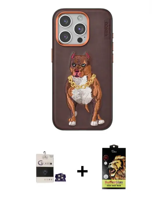 ieg™ iPhone 14 Pro Max Kılıf Nova Form Koleksiyonu - Siyah Buffer Cam Ekran Koruyucu + Bilvis Titan Kamera Lens - GS