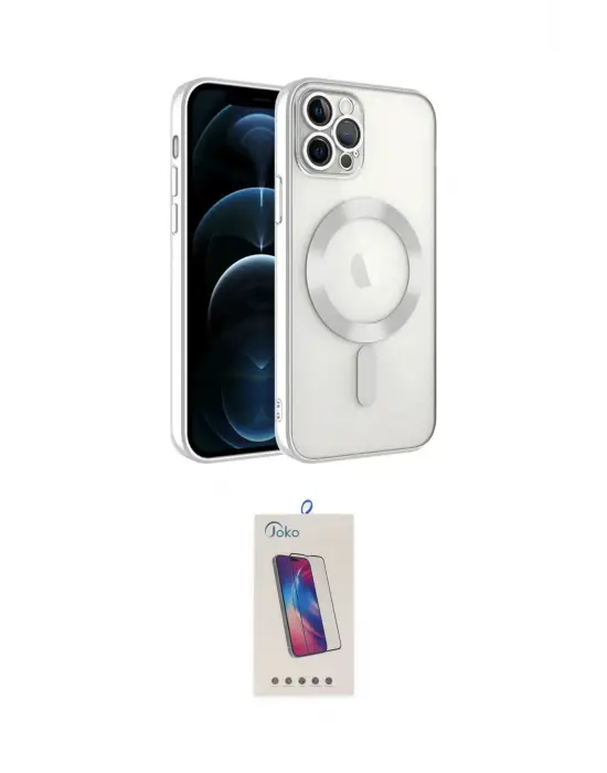ieg™ iPhone 14 Pro Max Kılıf Nova Işık Özel Seri - Siyah Joko 5D Cam