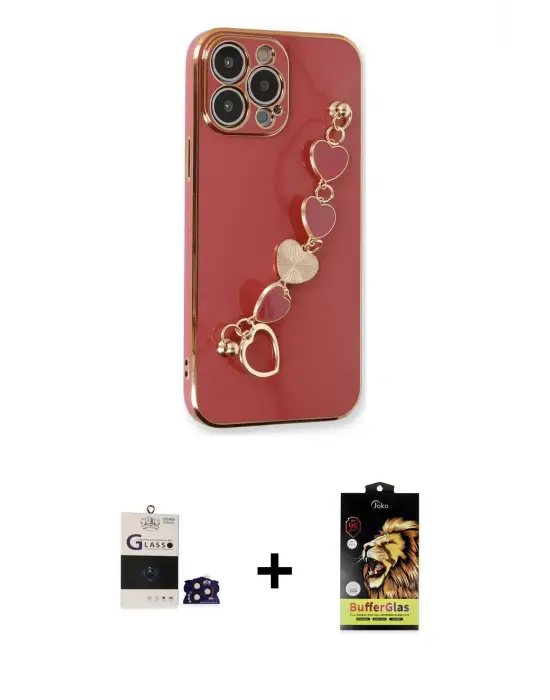 ieg™ iPhone 14 Pro Max Kılıf Nova Işık Prime - Siyah Buffer Cam Ekran Koruyucu + Bilvis Titan Kamera Lens - DNMR