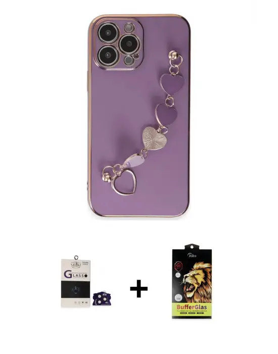 ieg™ iPhone 14 Pro Max Kılıf Nova Işık Prime - Siyah Buffer Cam Ekran Koruyucu + Bilvis Titan Kamera Lens - DNMR