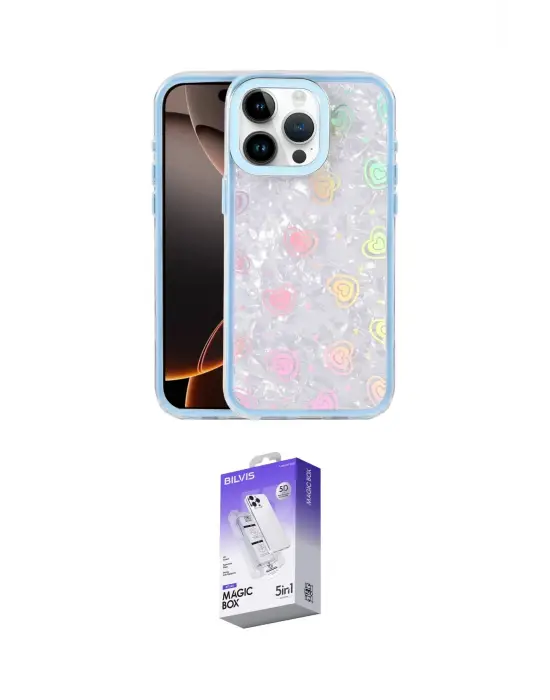 ieg™ iPhone 14 Pro Max Kılıf Odak Prime - Siyah Bilvis 5in1 3D Magic Cam Ekran Koruyucu