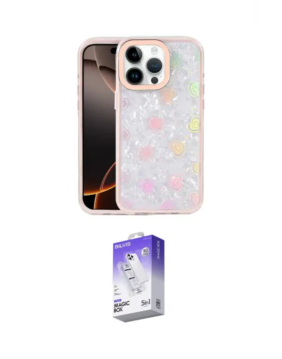 ieg™ iPhone 14 Pro Max Kılıf Odak Prime - Siyah Bilvis 5in1 3D Magic Cam Ekran Koruyucu