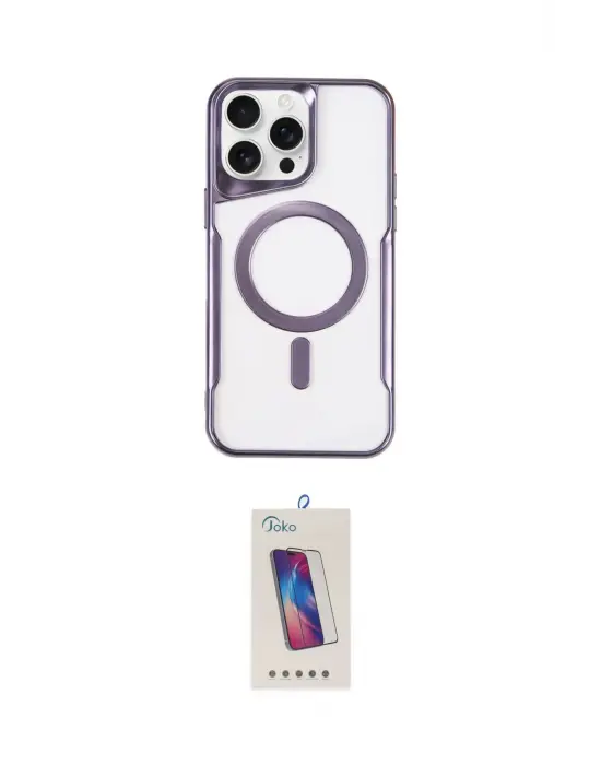 ieg™ iPhone 14 Pro Max Kılıf Yadigar Klasik Özel Seri - Siyah Joko 5D Cam