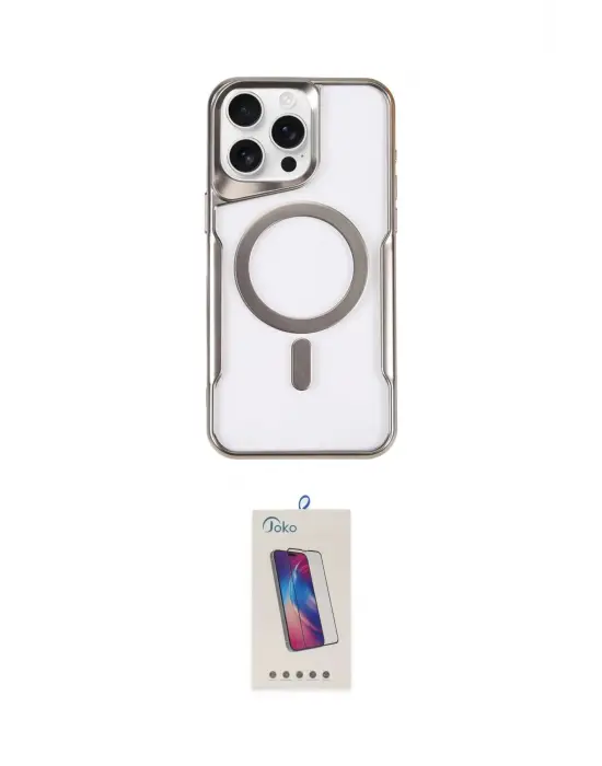ieg™ iPhone 14 Pro Max Kılıf Yadigar Klasik Özel Seri - Siyah Joko 5D Cam