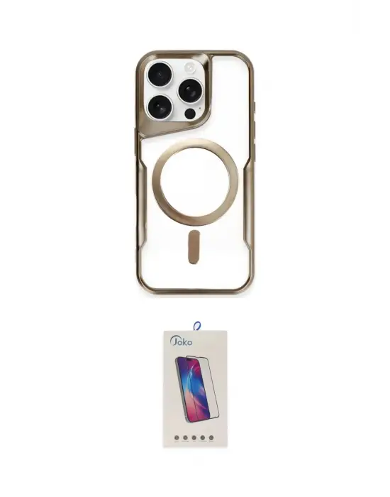 ieg™ iPhone 14 Pro Max Kılıf Yadigar Klasik Özel Seri - Siyah Joko 5D Cam