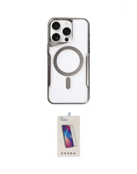 ieg™ iPhone 14 Pro Max Kılıf Yadigar Klasik Özel Seri - Siyah Joko 5D Cam