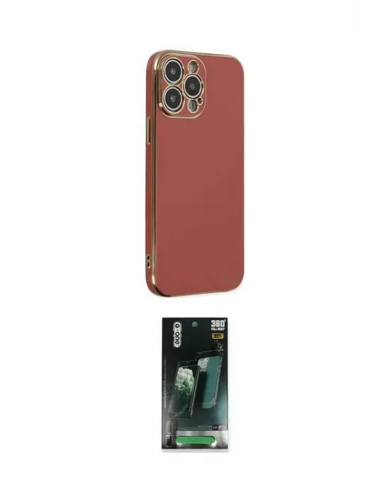ieg™ iPhone 14 Pro Max Kılıf Yankı Serisi - Şeffaf 360 Full Body Arka Koruyucu