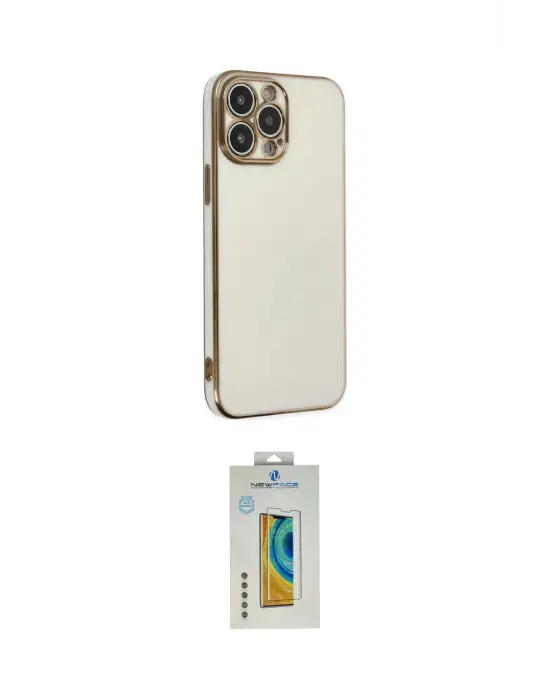 ieg™ iPhone 14 Pro Max Kılıf Yankı Serisi - Siyah Polymer Nano Ekran Koruyucu