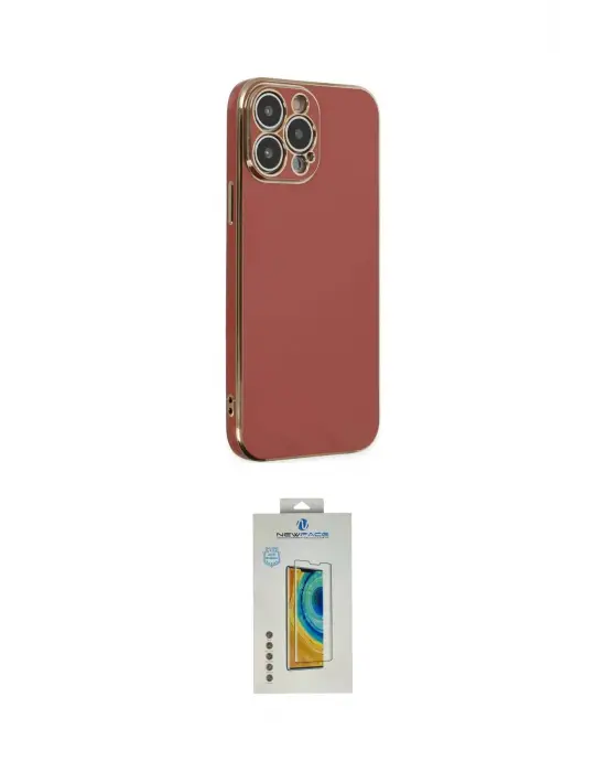 ieg™ iPhone 14 Pro Max Kılıf Yankı Serisi - Siyah Polymer Nano Ekran Koruyucu