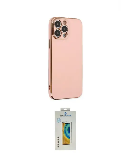 ieg™ iPhone 14 Pro Max Kılıf Yankı Serisi - Siyah Polymer Nano Ekran Koruyucu