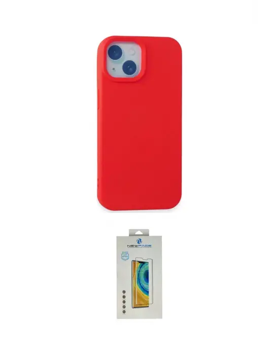 ieg™ iPhone 15 Kılıf Ahenk Serisi - Siyah Polymer Nano Ekran Koruyucu