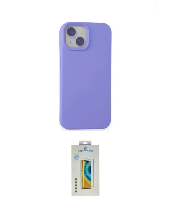 ieg™ iPhone 15 Kılıf Ahenk Serisi - Siyah Polymer Nano Ekran Koruyucu