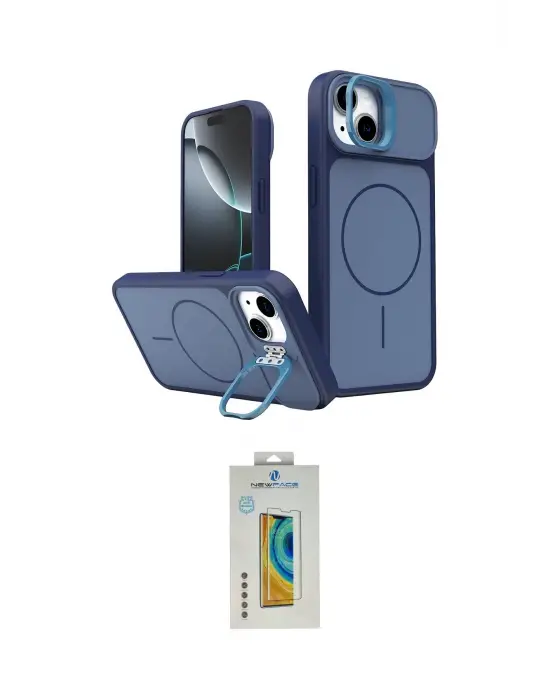 ieg™ iPhone 15 Kılıf İz Modern Prime - Siyah Polymer Nano Ekran Koruyucu