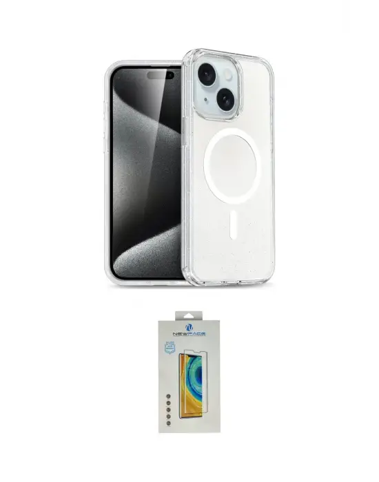 ieg™ iPhone 15 Kılıf Nova Asil Prime - Siyah Polymer Nano Ekran Koruyucu
