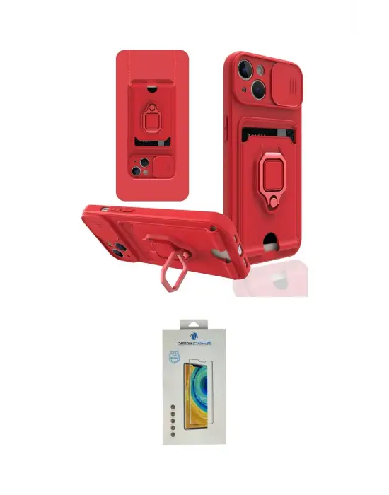 ieg™ iPhone 15 Kılıf Vadi Form Prime - Siyah Polymer Nano Ekran Koruyucu