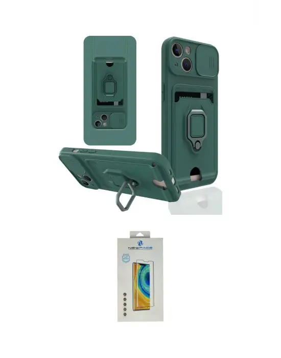 ieg™ iPhone 15 Kılıf Vadi Form Prime - Siyah Polymer Nano Ekran Koruyucu
