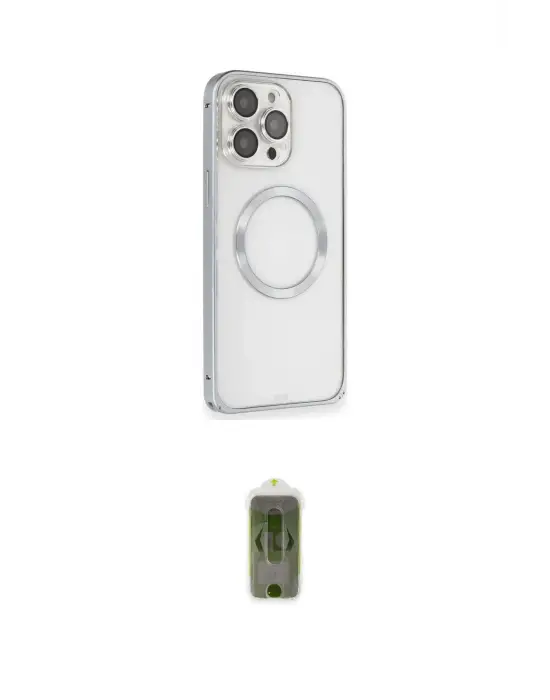 ieg™ iPhone 15 Pro Kılıf Ahenk Işık Serisi - Siyah Joko Magic 5D Hayalet Cam